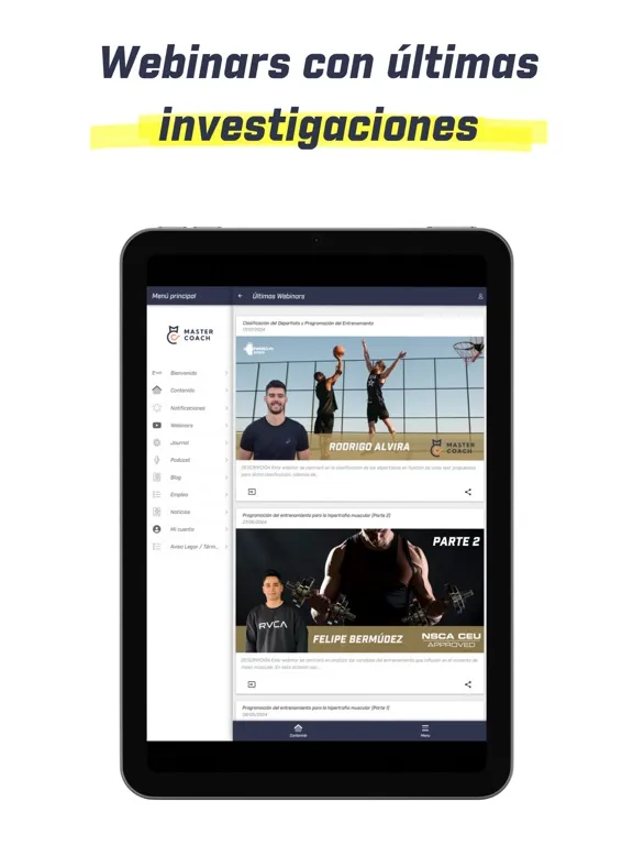 Скриншоты NSCA Spain iPad 