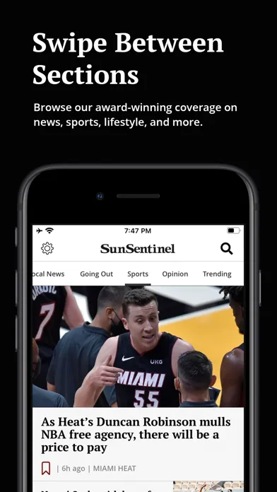 Captures d'écran de Sun Sentinel