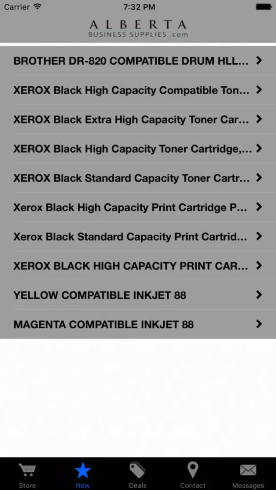 Alberta Business Supplies Screenshots