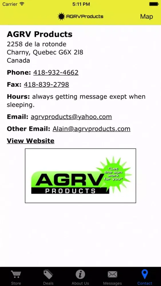 AGRV Products スクリーンショット