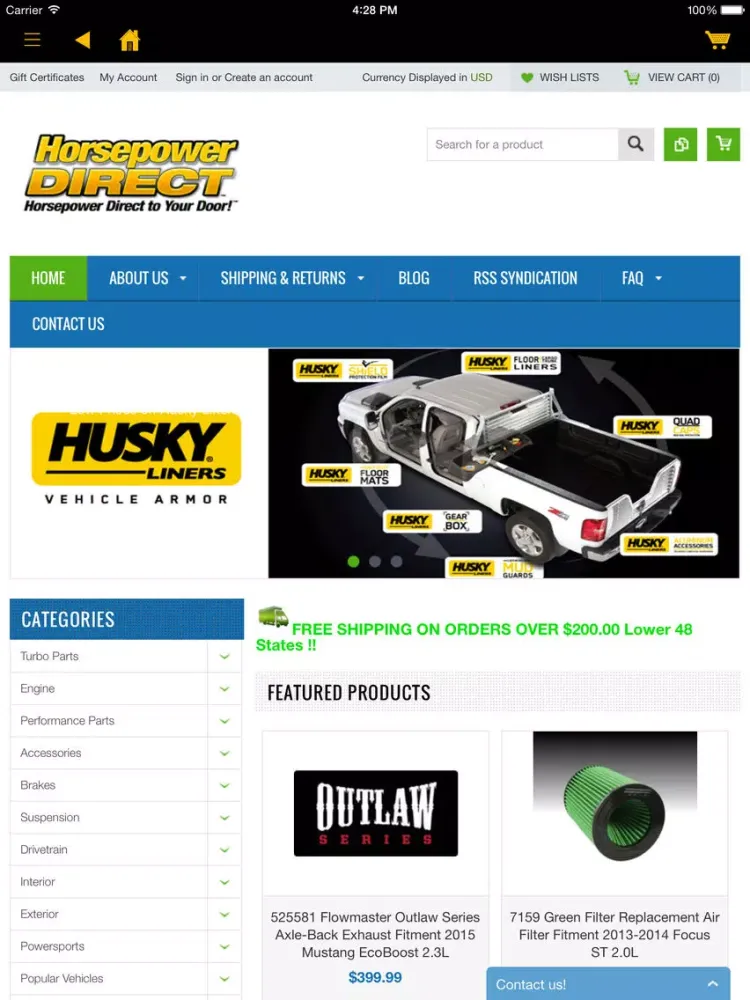 Horsepower Direct iPad  Screenshots