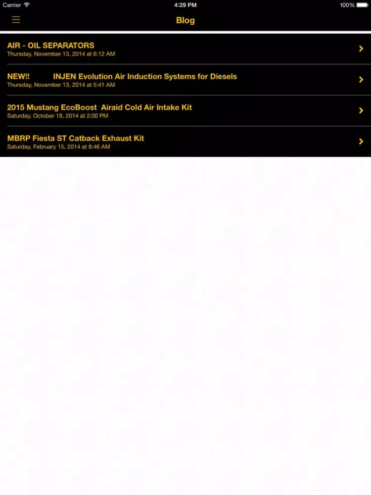 Horsepower Direct iPad  Screenshots