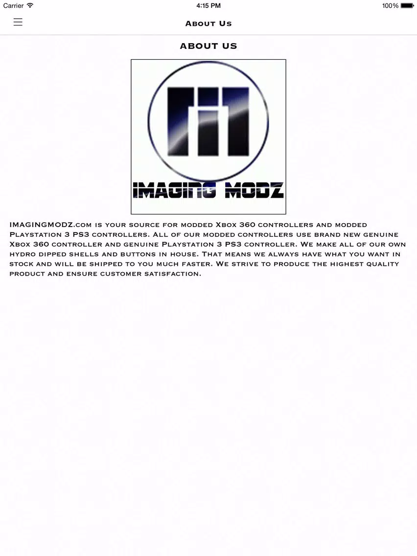 IMAGING MODZ iPad  Screenshots