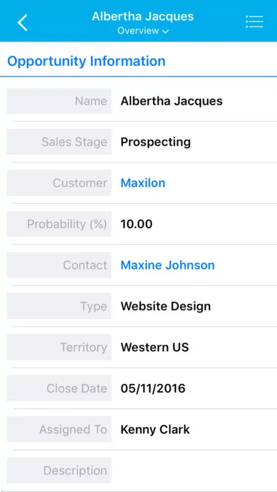 تصاویر Apptivo CRM