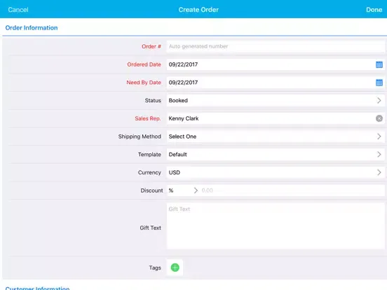 Captures d'écran de Apptivo All-In-One iPad 