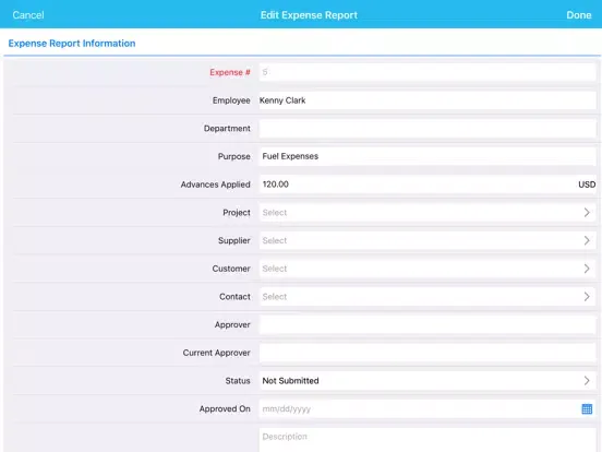 Captures d'écran de Apptivo All-In-One iPad 