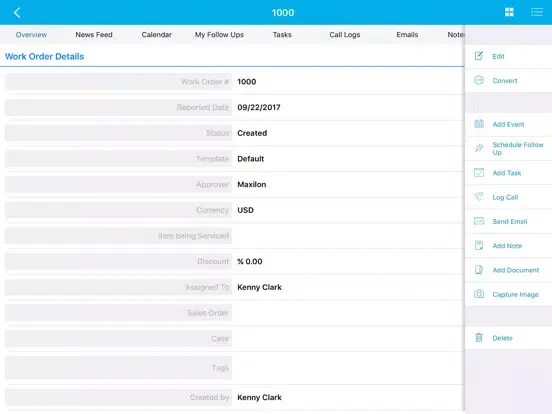 Captures d'écran de Apptivo All-In-One iPad 