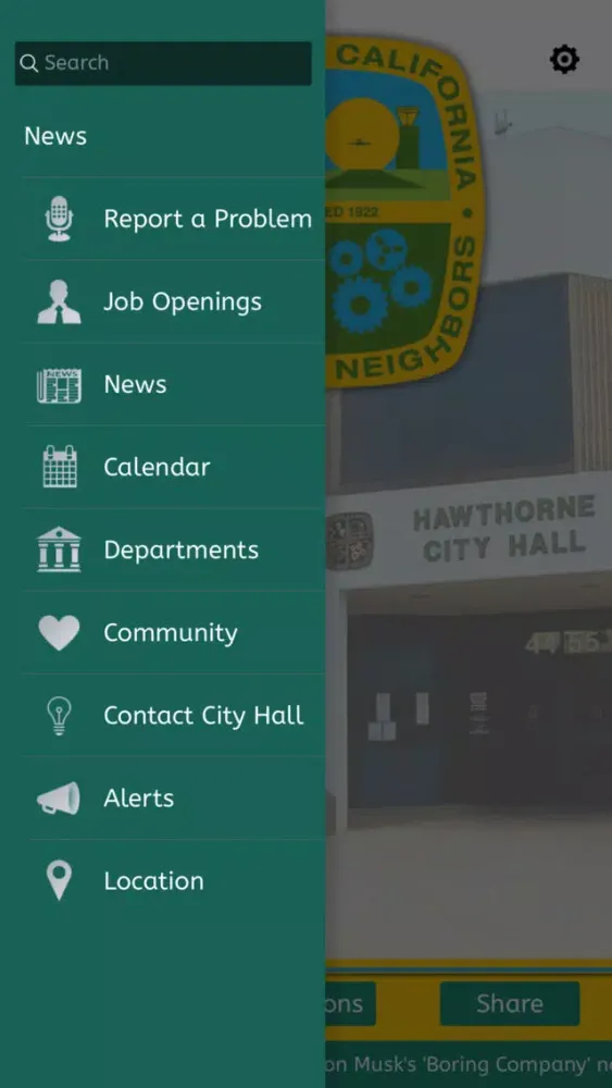 Capturas de tela do City of Hawthorne CA