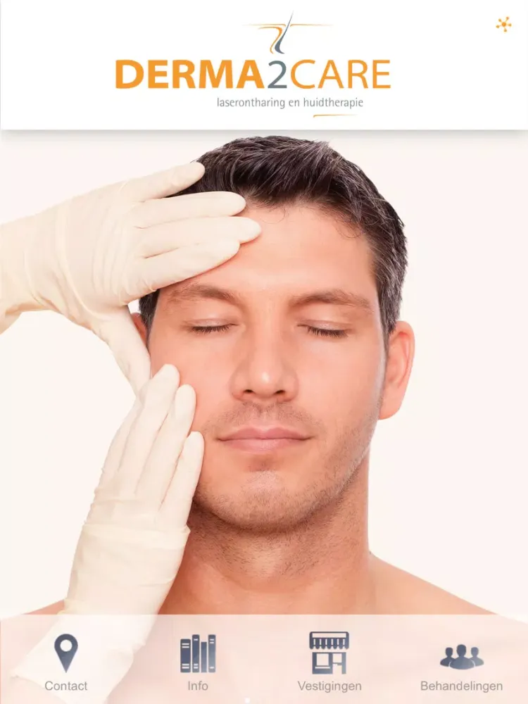 Derma2Care Laserontharing en Huidtherapie iPad  Screenshots