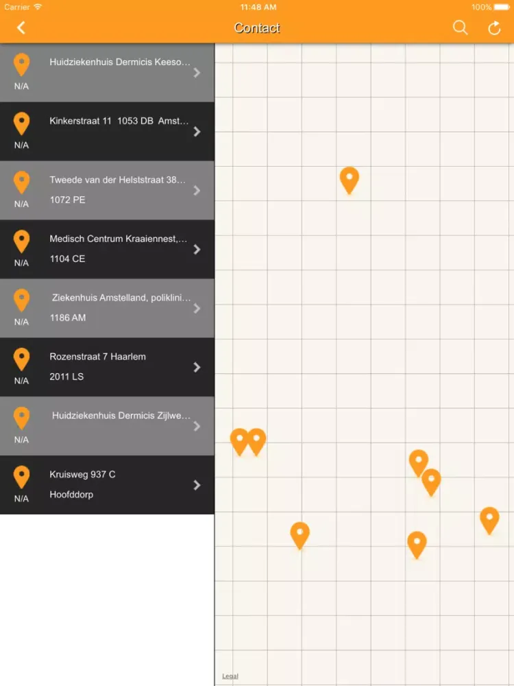 Derma2Care Laserontharing en Huidtherapie iPad  Screenshots