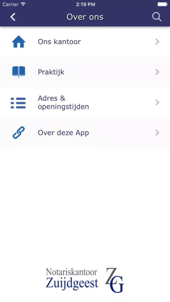 Tangkapan skrin Notariskantoor Zuijdgeest