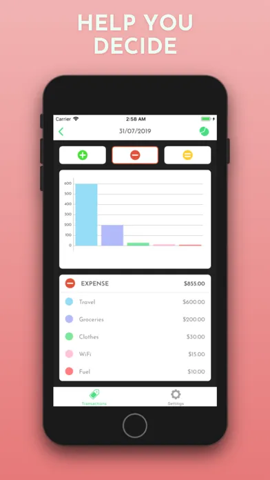 Zrzuty ekranu Expense Tracker: Easy Tracking
