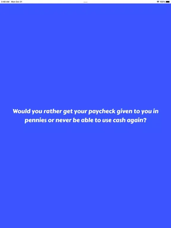 Screenshot di Would you rather? 2023 iPad 