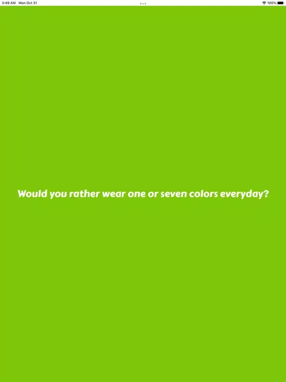 Screenshot di Would you rather? 2023 iPad 