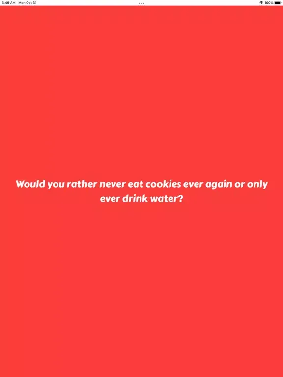 Screenshot di Would you rather? 2023 iPad 