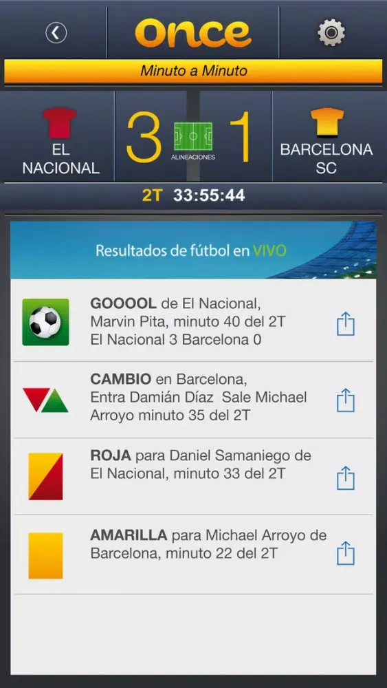 Once Futbol Ecuador Screenshots