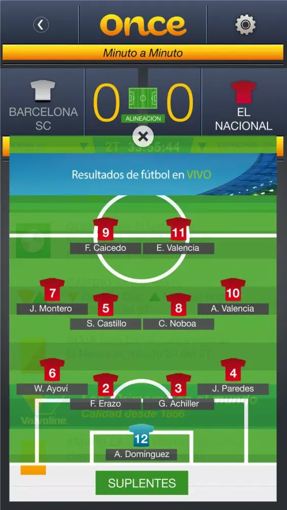 Once Futbol Ecuador Screenshots