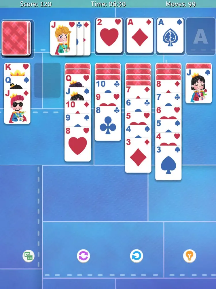 Ảnh chụp màn hình của Solitaire’ iPad 