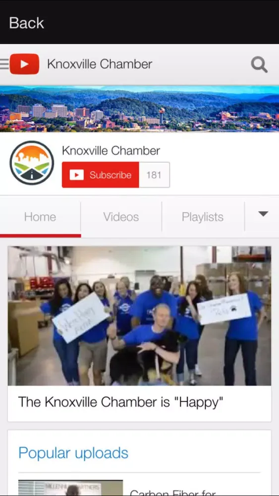 Zrzuty ekranu Knoxville Chamber