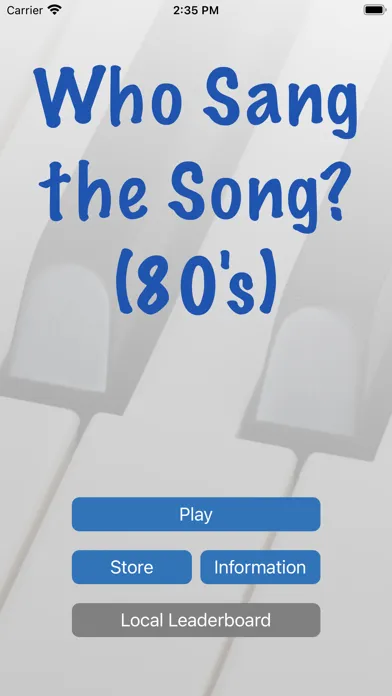 Who Sang the Song (80's)? Screenshots