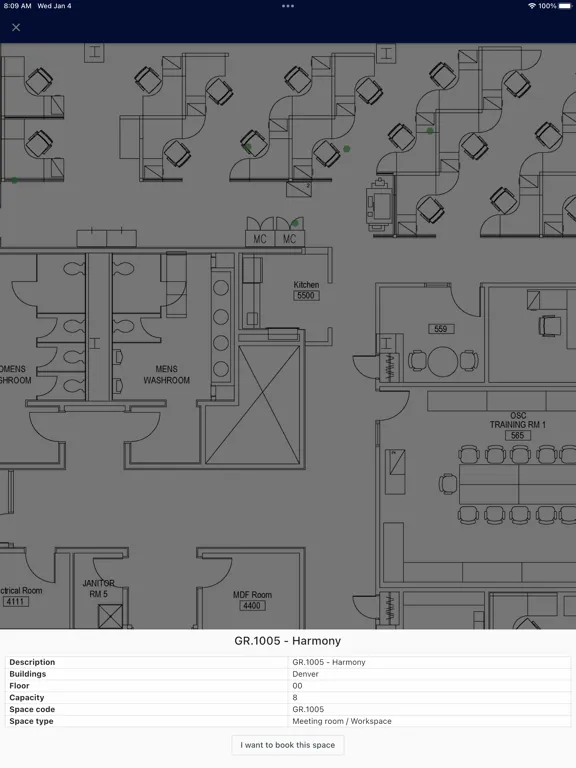 Zrzuty ekranu Direct Spaces iPad 