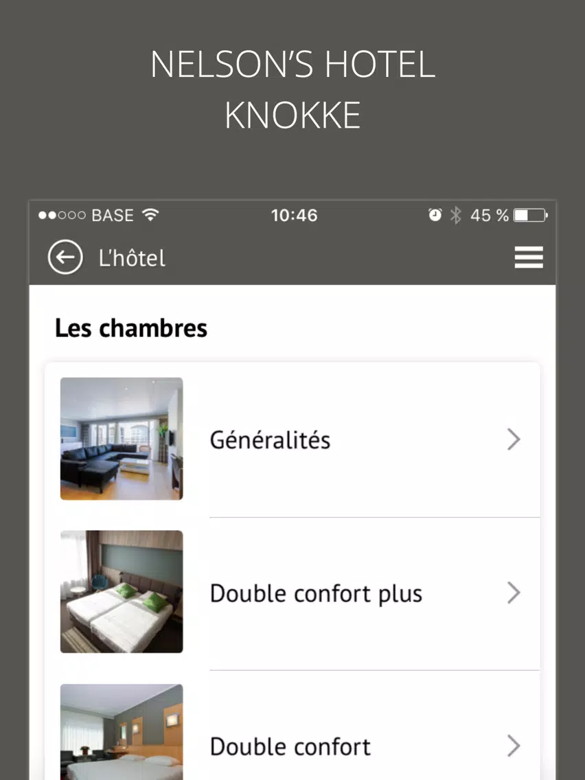 Nelson's Hotel - Knokke iPad 应用截图