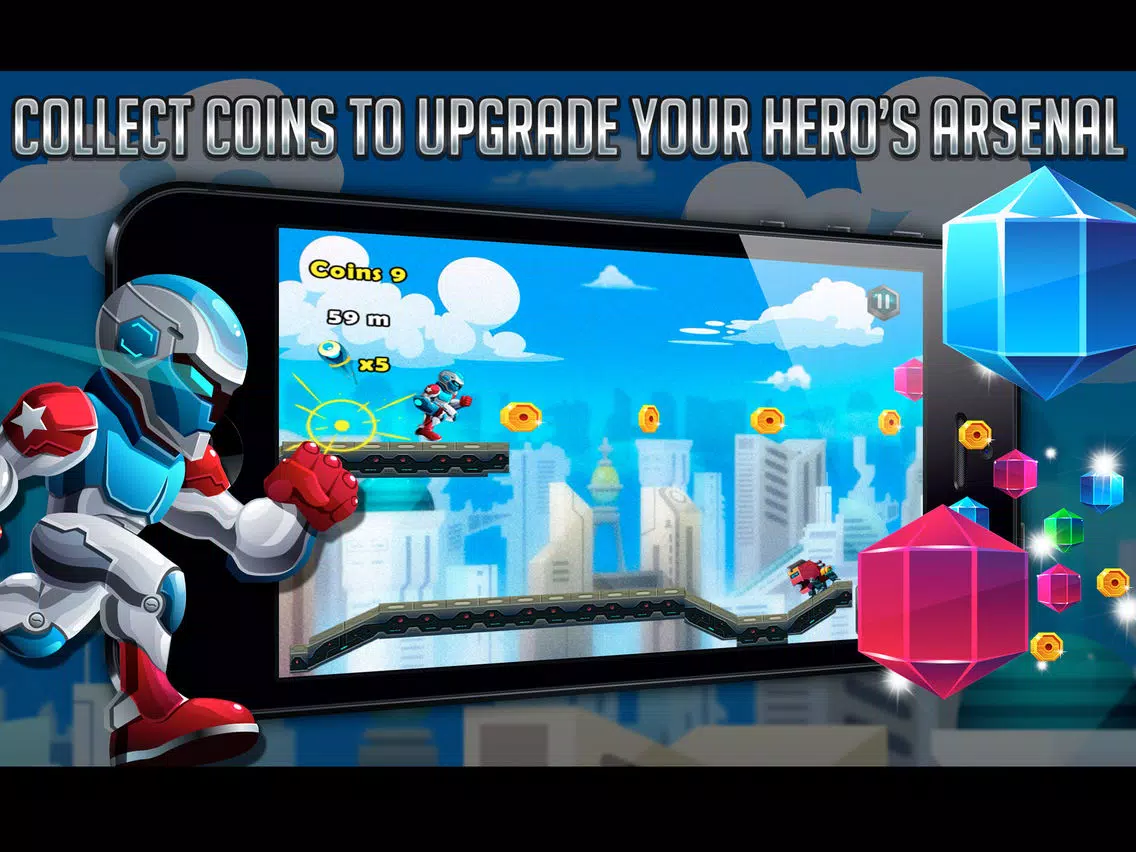 Droid Warfare Man: Jetpack Resistance Enforcement Division iPad  Ekran Görüntüleri