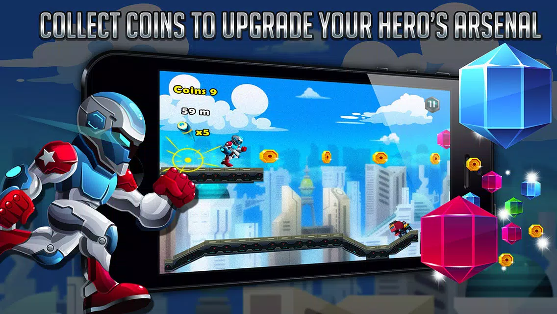Droid Warfare Man: Jetpack Resistance Enforcement Division Ekran Görüntüleri