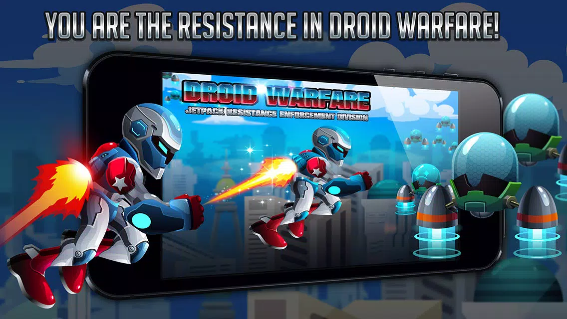 Droid Warfare Man: Jetpack Resistance Enforcement Division Ekran Görüntüleri