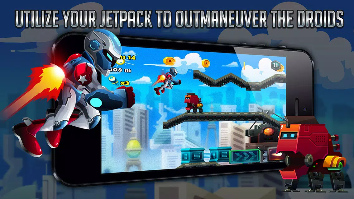 Droid Warfare Man: Jetpack Resistance Enforcement Division Ekran Görüntüleri