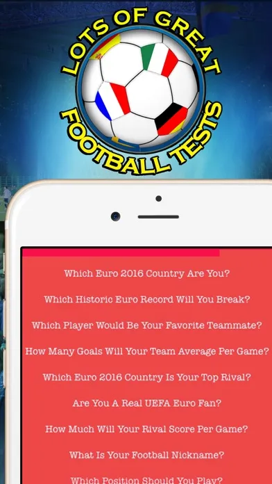 Screenshot di Which Euro 2016 Country Are You? - Foot-ball Test for UEFA Cup
