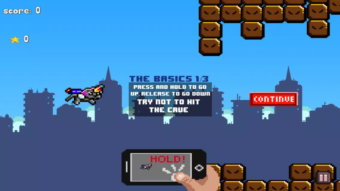 Unicorn-Cat Ruined My Life: Impossible Magic Rainbow Side-Scroller Survival On A Crazy Little Adventure 스크린샷