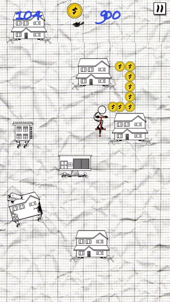Captures d'écran de Pogo-Stick Jumper (Mega Endless Stick-man Adventure Game for Boys, Girls & Kids)