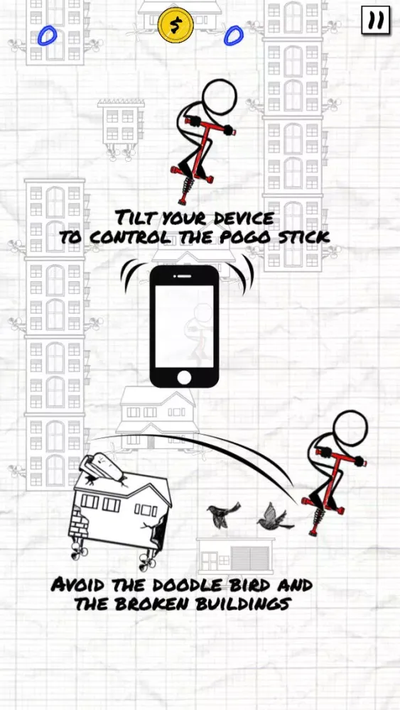 Captures d'écran de Pogo-Stick Jumper (Mega Endless Stick-man Adventure Game for Boys, Girls & Kids)