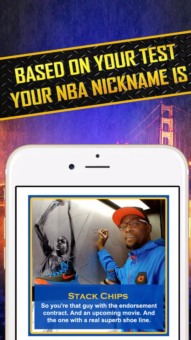 Tangkapan skrin Which Player Are You? - Basket-ball Test for NBA Golden State Warriors
