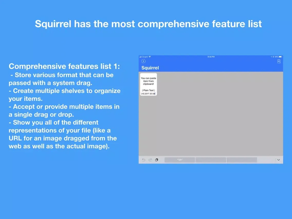 Squirrel iPad  Ekran Görüntüleri