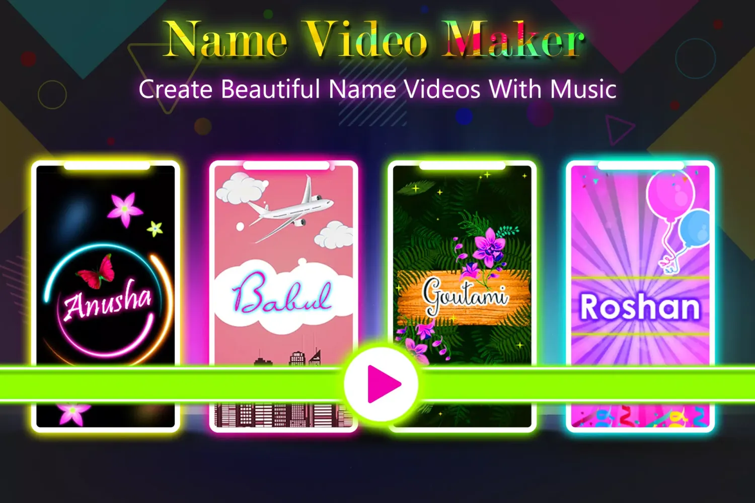 Zrzuty ekranu Name Video Maker - Status 2025