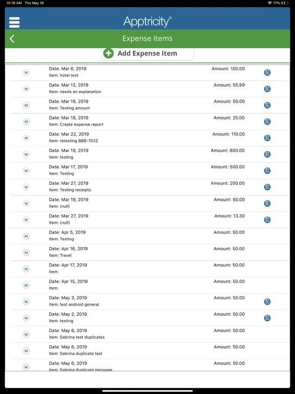Captures d'écran de Apptricity Expense iPad 