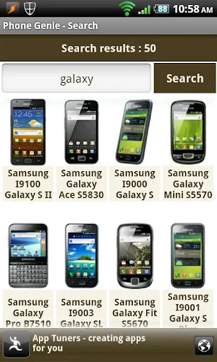 Phone Genie - GSMArena Browser Screenshots