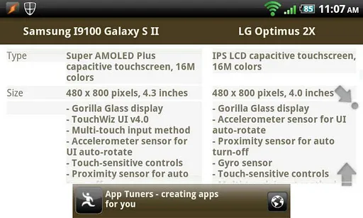 Phone Genie - GSMArena Browser Screenshots