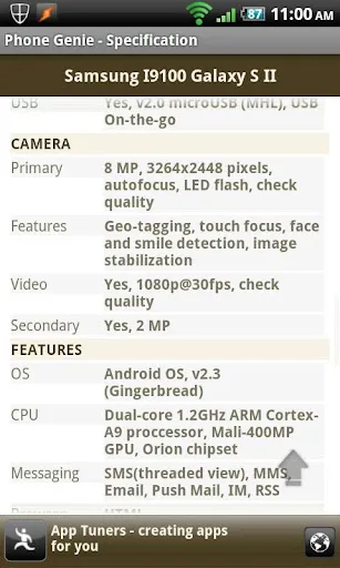 Phone Genie - GSMArena Browser Screenshots