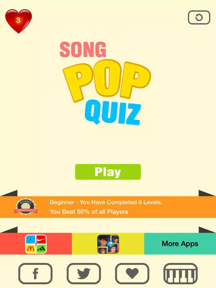 Song Pop Quiz - Challenge Your Music Skills! iPad  Screenshots