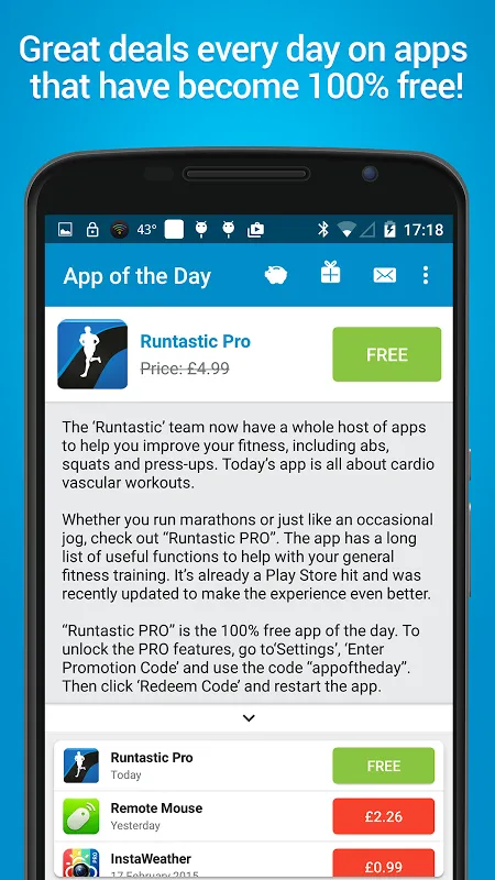 App of the Day Screenshots