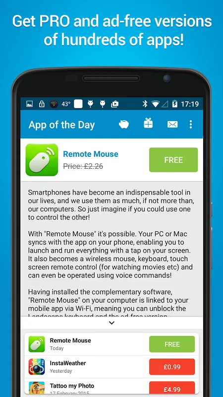 App of the Day Screenshots