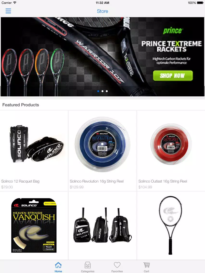 ภาพหน้าจอของ Tennis Drive Shop iPad 