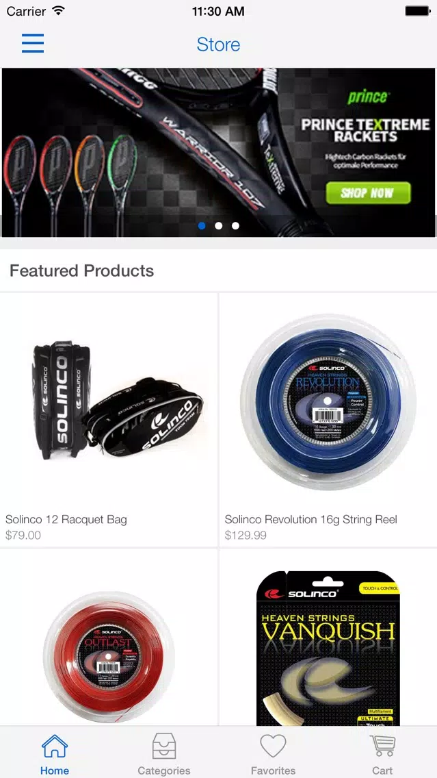ภาพหน้าจอของ Tennis Drive Shop