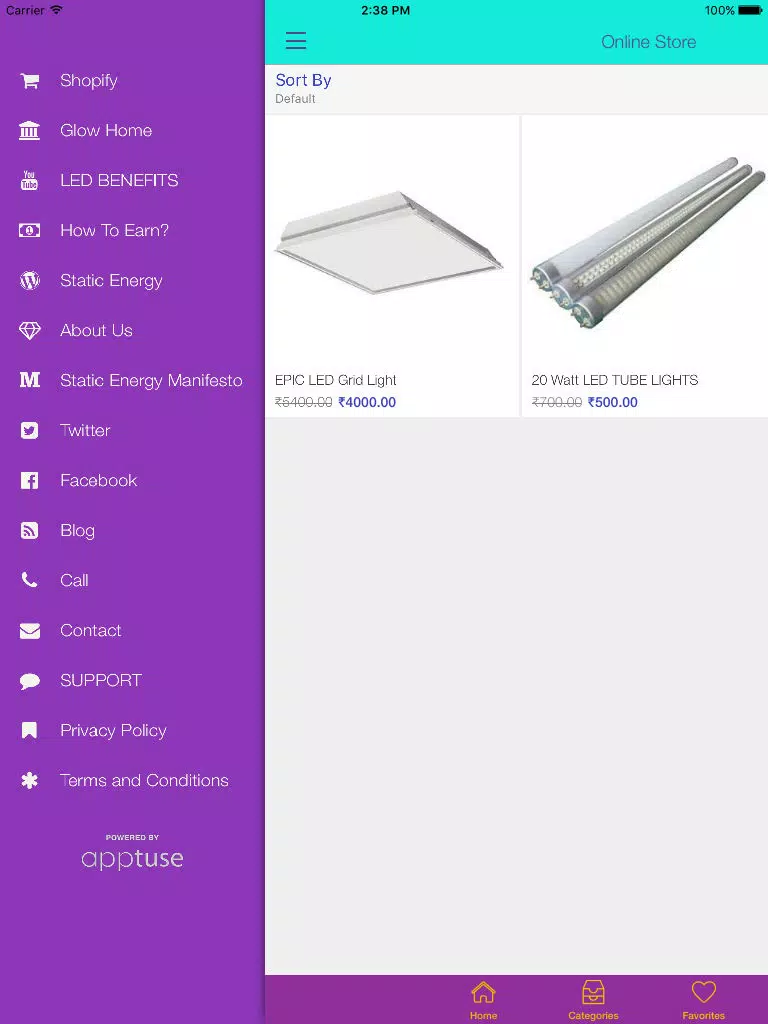 GlowHome iPad  Screenshots