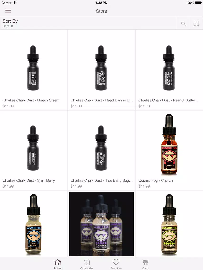 Captures d'écran de BuyVapor iPad 
