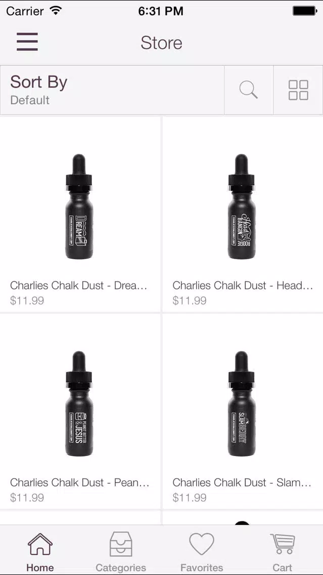 Captures d'écran de BuyVapor