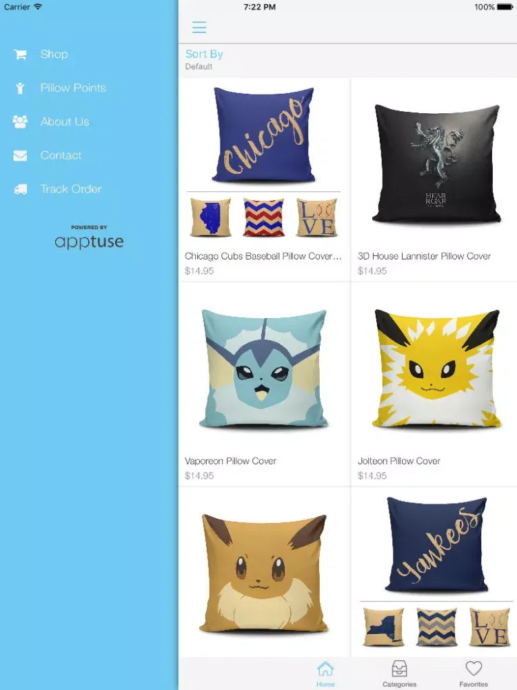 Zrzuty ekranu Pillow Spring iPad 